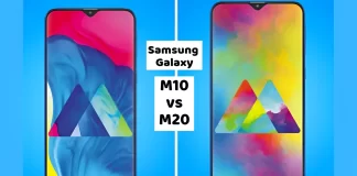 Samsung Galaxy M10 vs Samsung Galaxy M20 comparison