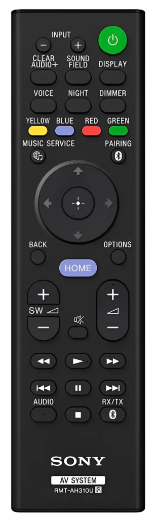Sony HT ST5000 Remote