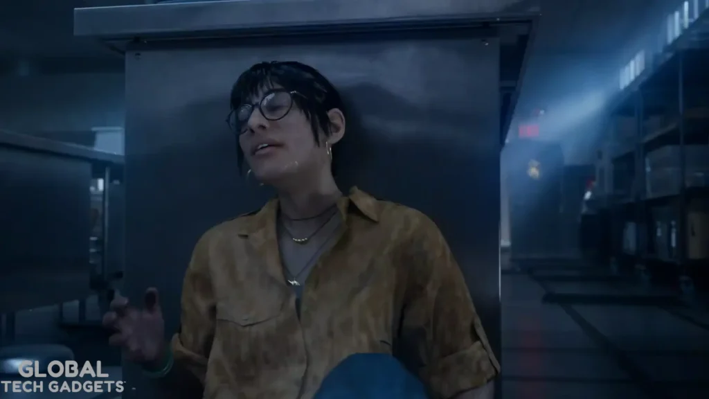 A nail-biting kitchen scene reminiscent of the iconic velociraptor chase from Jurassic Park movie
