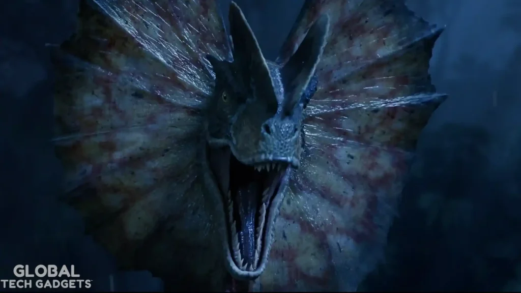 Dilophosaurus in Jurassic Park Survival game