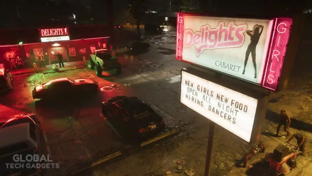 GTA 6 Pre-Orders Are Now Live: Start Date, Prices, Bonuses & How to Buy 6 Delights Cabaret in Port Gellhorn, an adult entertainment club in Grand Theft Auto VI video game